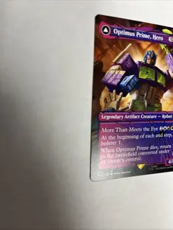 Optimus Prime Hero Shattered Glass Nonfoil Card #027 MTG - Image 5