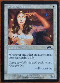 Soul Warden MtG Exodus LP Magic the Gathering - Image 1