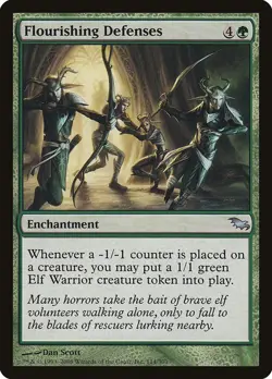Flourishing Defenses Shadowmoor NM MTG - Image 1