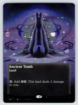 Ancient Tomb 136 Borderless Galaxy Foil – Edge of Eternities Stellar MTG Magic - Image 1