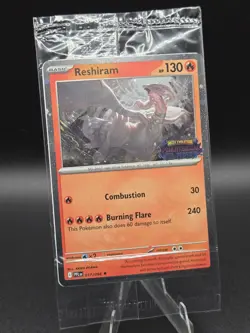 Pokemon Reshiram 017/094 Phantasmal Flames - Barnes & Noble Promo Stamped Sealed - Image 1