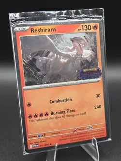 Pokemon Reshiram 017/094 Phantasmal Flames - Barnes & Noble Promo Stamped Sealed - Image 3