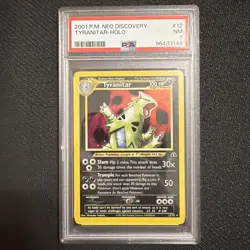 Psa 7 Pokemon Tyranitar 12/75 Neo Discovery Holo - Image 1