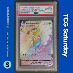 2020 POKEMON SWORD & SHIELD DARKNESS ABLAZE #190/189 BUTTERFREE VMAX SR PSA 10 - Image 1