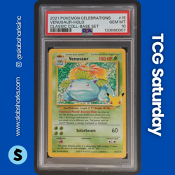 2021 POKEMON SWORD & SHIELD CELEBRATIONS VENUSAUR CLASSIC COLLECTION PSA 10 - Image 1