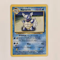 Wartortle 42/102 Uncommon Base Set Unlimited MP Pokemon - Image 1