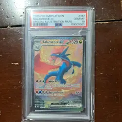 Salamence Ex 187/159 Journey Together Special Illustration Pokemon PSA 10 GEM MT - Image 1