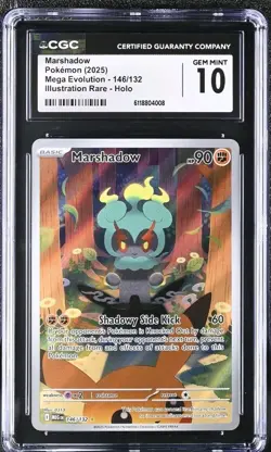 Marshadow 146/132 IR Illustration Rare Pokemon Mega Evolution CGC 10 GEM MINT - Image 1