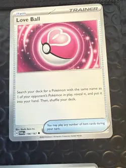 Pokemon Twilight Masquerade Non Holo 156/167 Love Ball - Near Mint - Image 1
