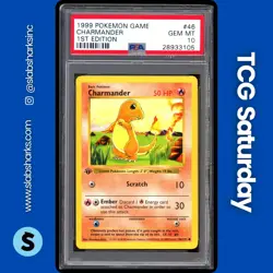 1999 POKEMON 1ST EDITION BASE SET #46/102 CHARMANDER PSA 10 - Image 1