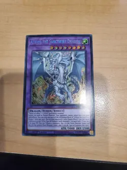 Yugioh Albion The Sanctifire Dragon CYAC-EN035 Secret Rare 1st Edition NM - Image 1