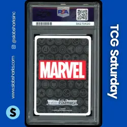 2023 WEISS SCHWARZ MARVEL (JP) #SE40-024 CPT. AMERICA IRON MAN GOLD STAMP PSA 10 - Image 2