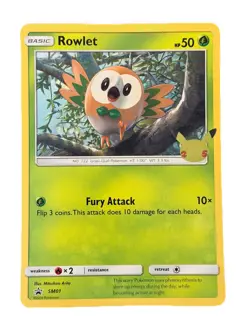 New: 2016 Pokemon TCG Rowlet SM01 Jumbo Cards Promo First Partner Pack - Image 1