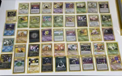 Pokemon TCG - Lot Of 44 Rare Non-Holo WoTC Cards - Image 1