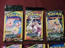 Pokemon Cosmic Eclipse - Sun & Moon And XY- 3 Card Mini Booster Pack Lot Sealed - Image 2
