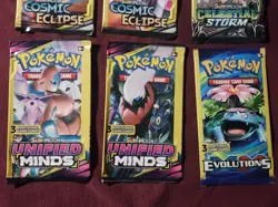 Pokemon Cosmic Eclipse - Sun & Moon And XY- 3 Card Mini Booster Pack Lot Sealed - Image 3