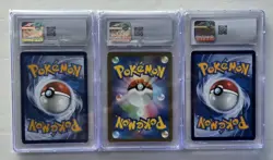 LOT OF 3 CGC POKEMON CARDS, CLEFABLE, VAPOREON, EISCUE (2023-2024) - Image 2