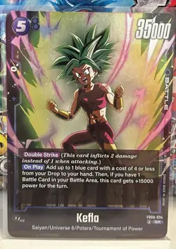 Dragon Ball Super Fusion World CCG Card - Kefla (FB08-034 SR) - Image 1