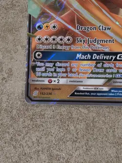 [ LP ] Dragonite GX 152/236 Unified Minds Holo Ultra Rare Pokemon Card - Image 4