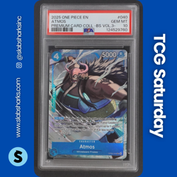 2024 ONE PIECE PROMO CARDS #OP08-040 ATMOS PREMIUM CARD COLLECTION VOL 3 PSA 10 - Image 1