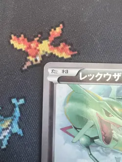 Japanese Rayquaza 100/XY-P Pokemon Promo Card - Moderately Played - Image 4