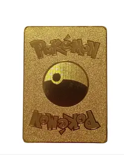 Charizard VMAX Rainbow Pokemon Gold Metal Card Collectible Gift Display - Image 2