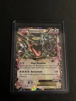 Pokemon TCG Rayquaza EX XY69 Holo Black Star Promo Card - Image 1