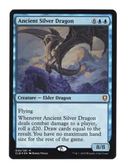 Ancient Silver Dragon 056/361 Mythic Foil Baldur's Gate NM - Image 1