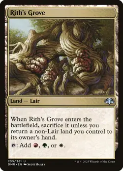 NM Foil Rith's Grove, MTG, Dominaria Remastered, Magic the Gathering, 255 - Image 1