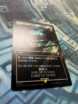 MTG Surge Foil Balin's Tomb - Ancient Tomb NM Unplayed Commander: LotR - Image 2