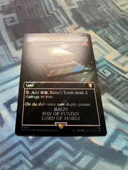 MTG Surge Foil Balin's Tomb - Ancient Tomb NM Unplayed Commander: LotR - Image 4