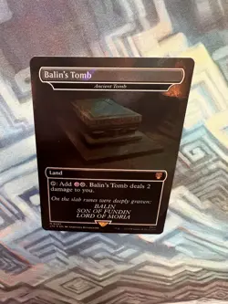 MTG Surge Foil Balin's Tomb - Ancient Tomb NM Unplayed Commander: LotR - Image 5