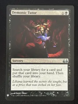 1x MTG Demonic Tutor (DVD) - The List Reprints (LIST) #49 - Magic the Gathering - Image 1