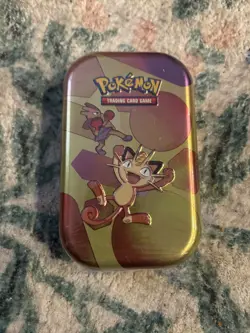 Meowth / Hitmonchan 151 Mini Tin Pokemon TCG Scarlet and Violet Factory Sealed - Image 1