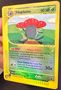 Vileplume 69/165 Expedition Base Pokemon Card Vintage Reverse Holo Rare - Lp/Vlp - Image 3