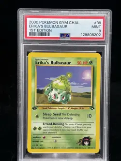Erika’s Bulbasaur #39 1st Edition Gym Challenge 2000 Pokemon PSA 9 🍃 - Image 1