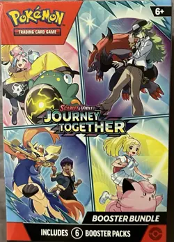 Pokemon TCG Journey Together Booster Bundle 6 Booster Packs New & Sealed - Image 1