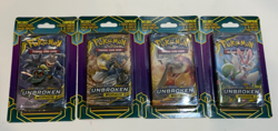 Pokemon TCG Unbroken Bonds 2 Booster Packs Blister Full Art Set 8 Packs Sun&Moon - Image 1