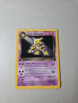 Dark Alakazam 1st edition Team Rocket 18/82 rare Pokemon - Image 1