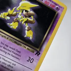 Dark Alakazam 1st edition Team Rocket 18/82 rare Pokemon - Image 3