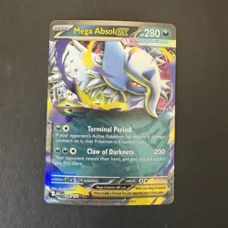 Pokemon Mega Absol EX 086/132 MEG: Ultra Rare Full Art Holo 280HP English - Image 1