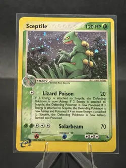 Pokemon TCG Sceptile 11/109 EX Ruby and Sapphire Rare Holo SWIRL - Image 1