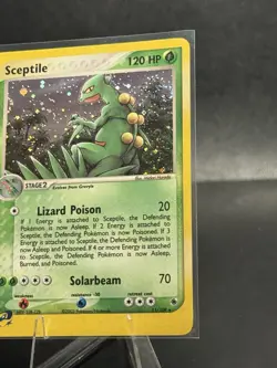 Pokemon TCG Sceptile 11/109 EX Ruby and Sapphire Rare Holo SWIRL - Image 2