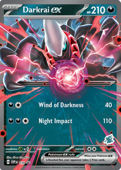 1X NM Darkrai EX - SVP110 - Ultra Rare - 2024 Promo Pokemon Battle Academy - Image 1