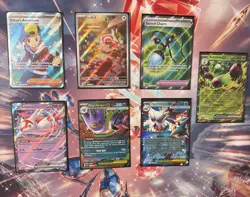 Lot Of 7 Pokemon TCG Set Rare Cards Assortment Collection IR EX NM - Image 1