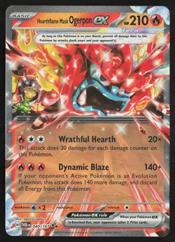 SV06: Twilight Masquerade Hearthflame Mask Ogerpon ex #040/167 Pokemon Card - Image 1