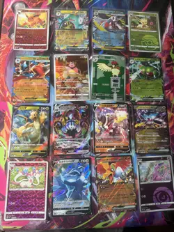 Pokemon 16 Card Lot nm V Max Mega Amazing Ex HOLO Rare Hits Only F21 - Image 1