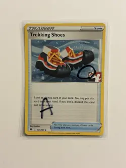 SWIRL Trekking Shoes 145/159 Cos Holo Pokemon Prize Pack Crown Zenith variant A - Image 1