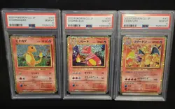 Charmander Charmeleon Charizard Set CLL Classic Pokemon Japanese PSA 10 - Image 1