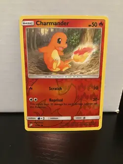 Charmander 11/181 Common Reverse Holo Pokemon Team Up - Image 1